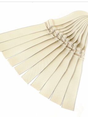 Adjustable Straps For Wigs ,Elastic Bands (Beige, 1‘’ x 10pcs)& 3 clips